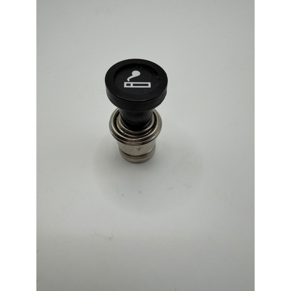 Universal Car Cigarette Lighter Plug 12V Automotive Accessory Black Chrome Trim